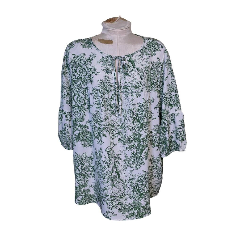 Bloomchic Artistic Print Floral A-Line Blouse Size 18/20 plus‎ size